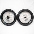 SM Pro 17 inch complete wheels with Michelin Supermoto tires