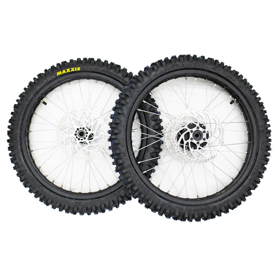SURRON complete wheels 19 inches, set with Maxxis Maxxcross IT cross tires for Light Bee