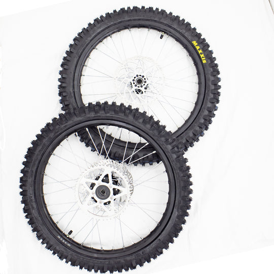 SURRON complete wheels 19 inches, set with Maxxis Maxxcross IT cross tires for Light Bee