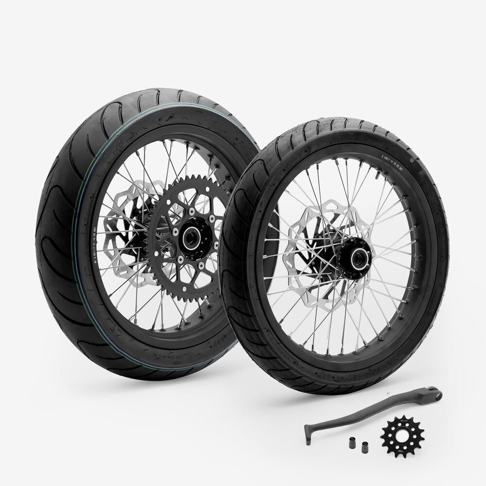 Supermoto 17 Zoll Komplettrad Set für Talaria Komodo