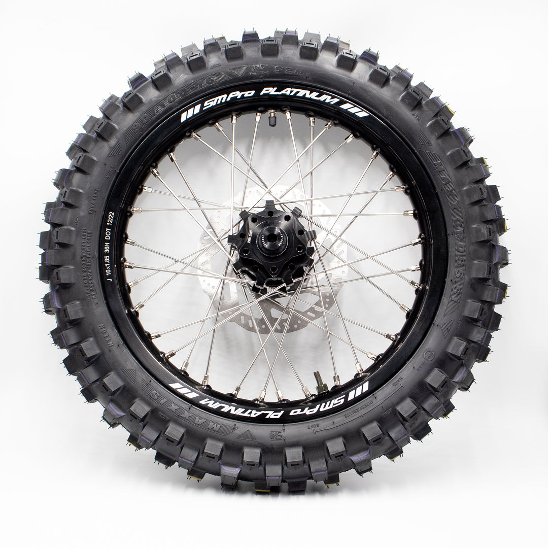 SM Pro 16 inch complete rear wheel with Maxxis Maxxcross SI Pro