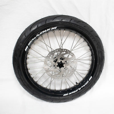 SM Pro 17 inch complete wheels with DUNLOP Supermoto tires for Light Bee &amp; E Ride Pro SS